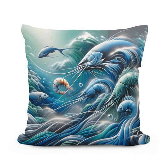 Whispering Waves Cotton Cushion - Main Image