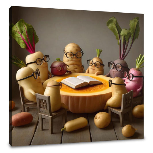 Root Vegetable Roundtable Canvas - Main Image