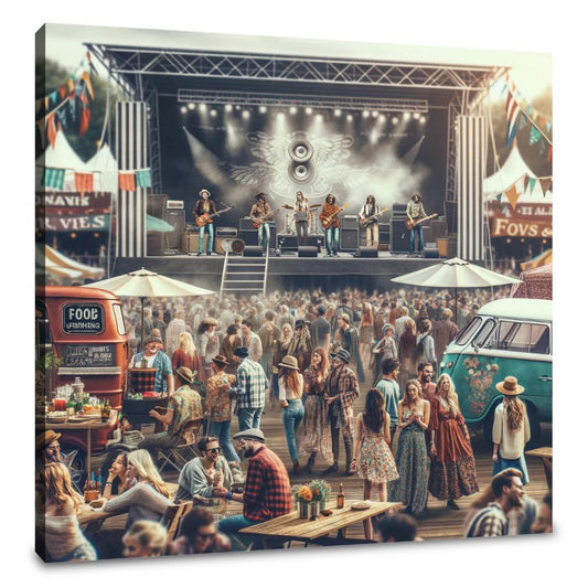 Outdoor Rock Festival Canvas - Main Image