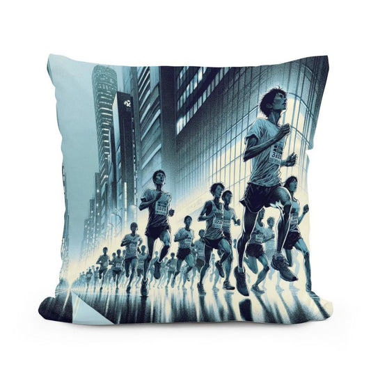 Midnight Marathon Cotton Cushion - Main Image