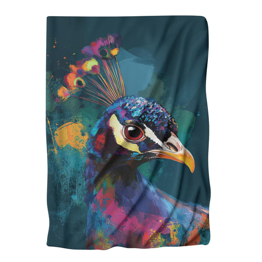 Peacock Radiance Blanket - Main Image