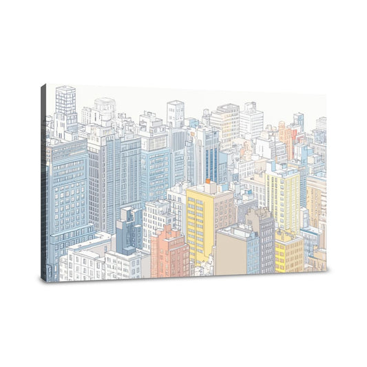 Vibrant Metropolis Canvas - Main Image