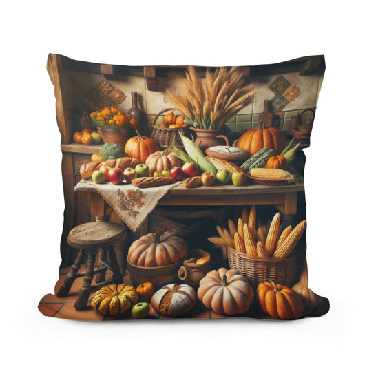 Rustic Harvest Charm Cotton Cushion - Main Image