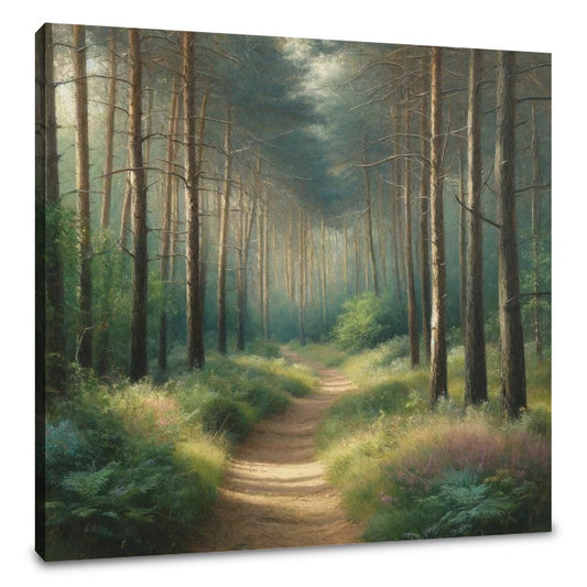 Forest Path Tranquility Canvas - Main Image