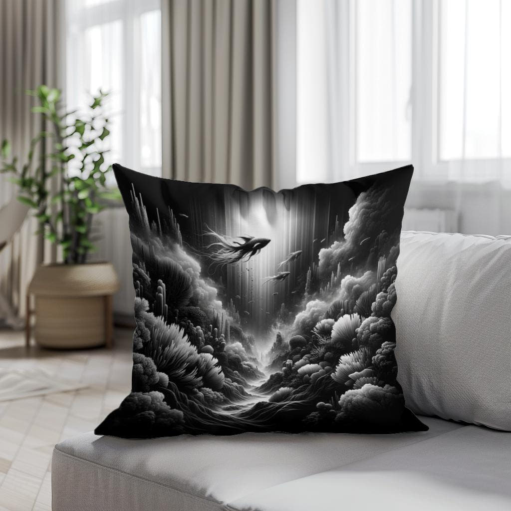 Mysteries of the Deep Cotton Cushion - Secondary Image 4