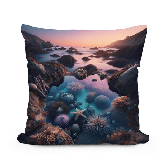 Twilight Shoreline Cotton Cushion - Main Image