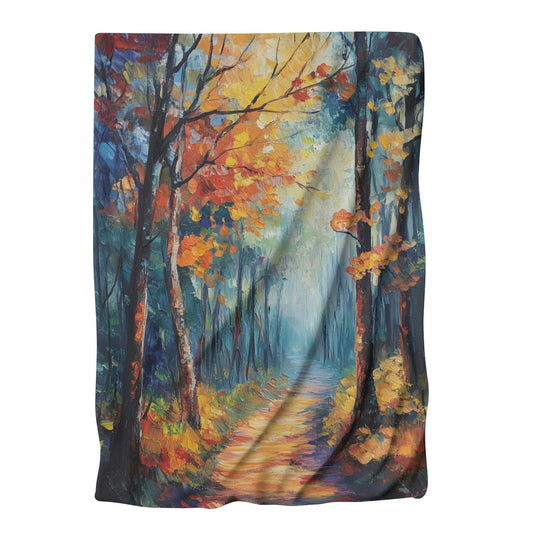 Enchanted Woodland Path Blanket - Main Image