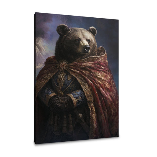 Majestic Monarch Bear Canvas - Main Image
