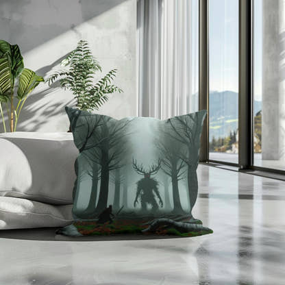 Forest Duel Cotton Cushion - Secondary Image 3