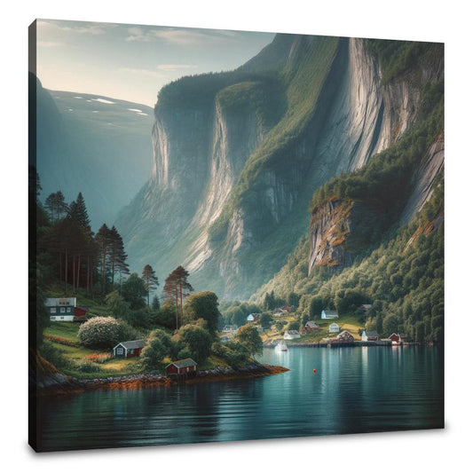 Tranquil Fjord Canvas - Main Image