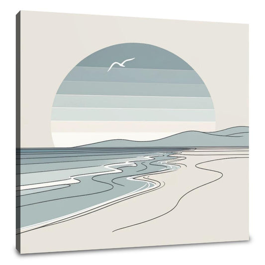 Quiet Beach Day Canvas - Main Image