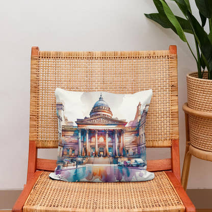 Edinburgh Walker Gallery Watercolor Essence Cotton Cushion - Secondary Image 2