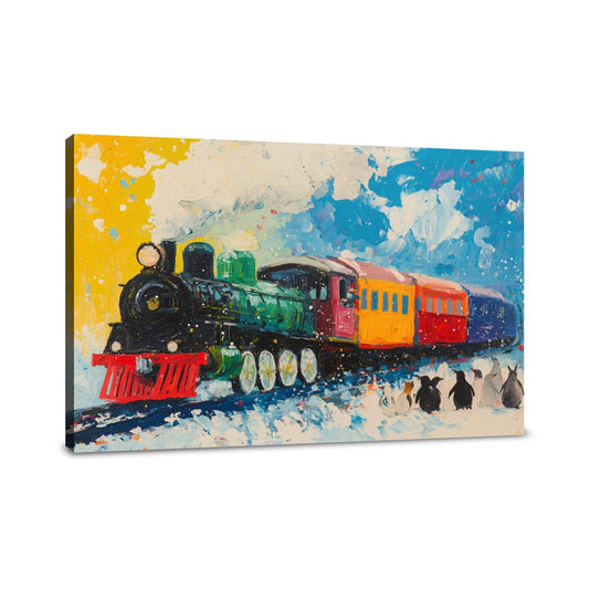Animal Train Adventure Canvas - Main Image
