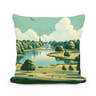London Hyde Park Minimalist Tranquility Cotton Cushion - Main Image
