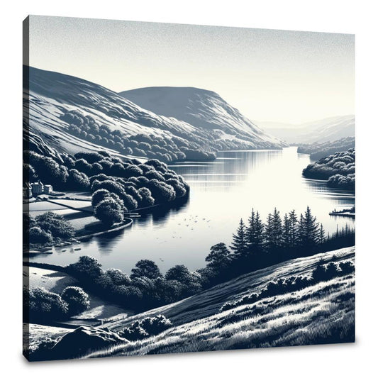 Tranquil Lake District Canvas - Main Image