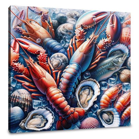 Seafood Elegance Canvas - Main Image