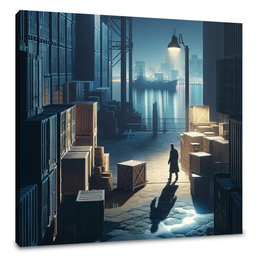 Docks at Midnight Canvas - Main Image