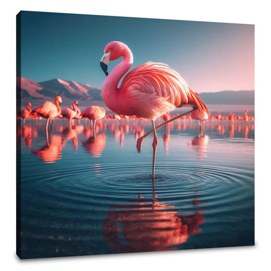 Flamingo Grace Canvas - Main Image
