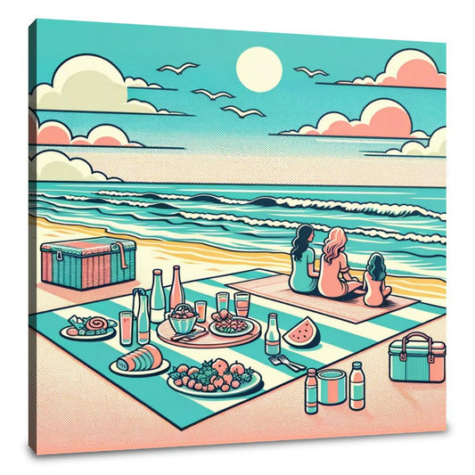 Seaside Picnic Canvas - Main Image