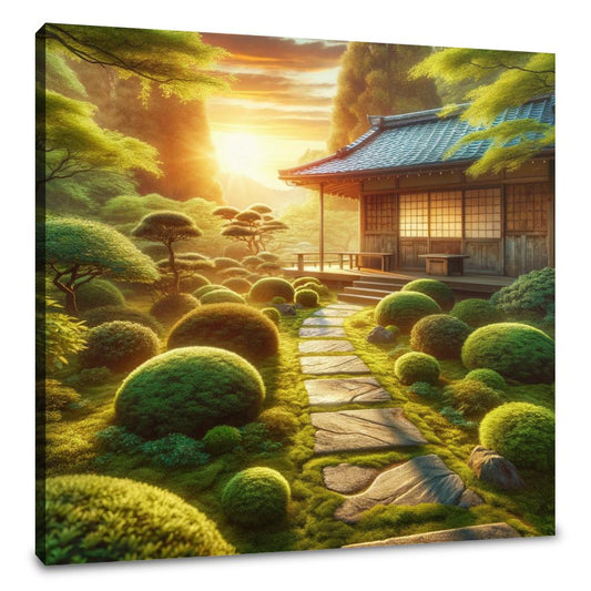 Japanese Tea Garden Serenity Canvas - Main Image