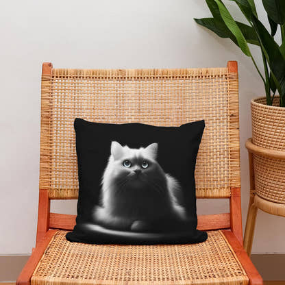 Luminous Whiskers Cotton Pillow - Secondary Image 2