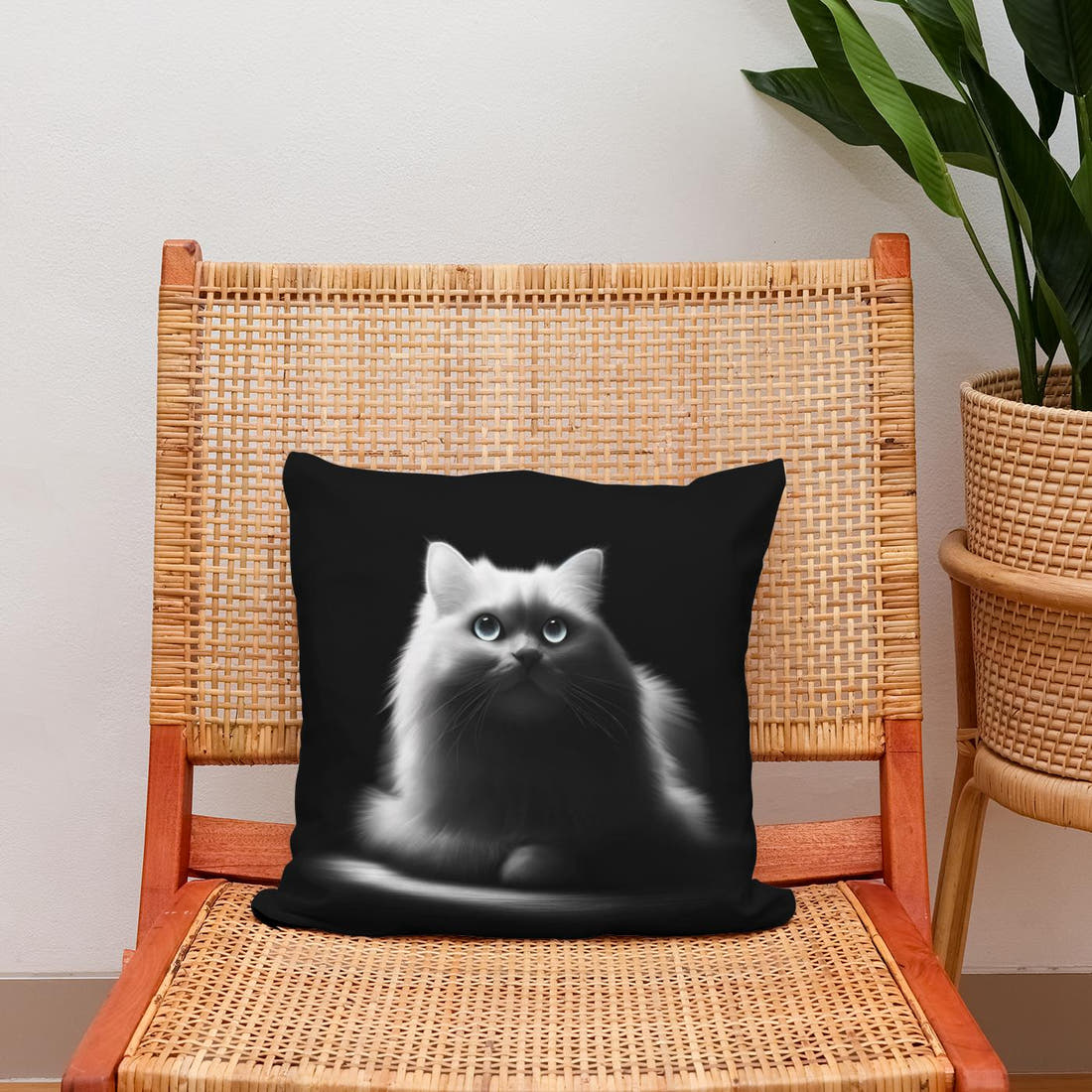 Luminous Whiskers Cotton Pillow - Secondary Image 2