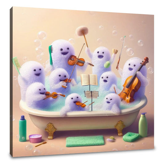 Bubble Bath Symphony Canvas - Main Image