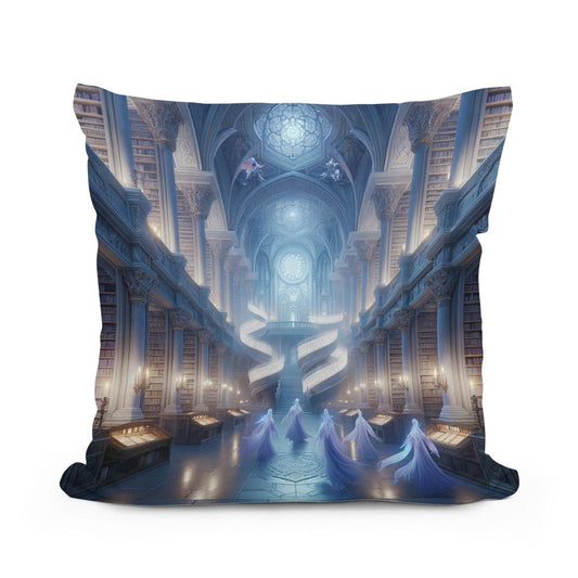 Mystic Elven Library Cotton Cushion - Main Image
