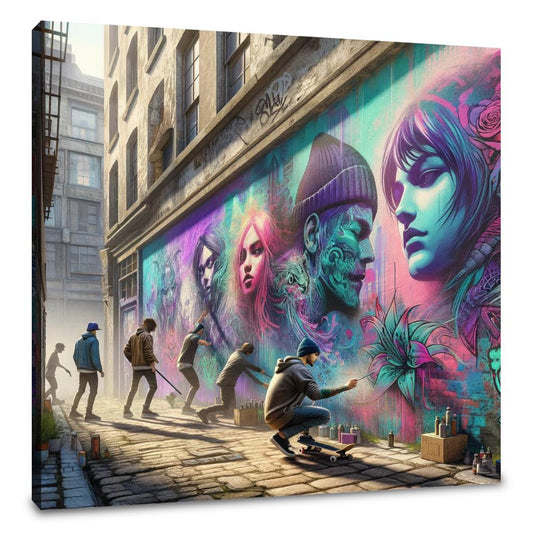 Alleyway Artistry Canvas - Main Image