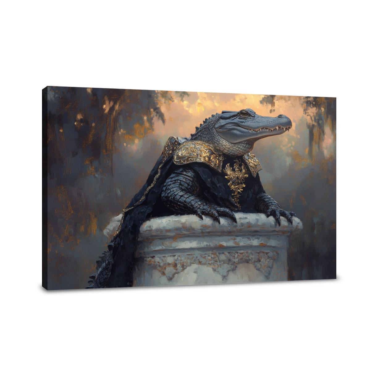 Armoured Alligator Canvas - Main Image