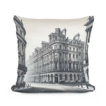 Newcastle Grey Street Classic Elegance Cotton Cushion - Main Image