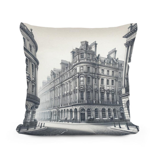Newcastle Grey Street Classic Elegance Cotton Cushion - Main Image