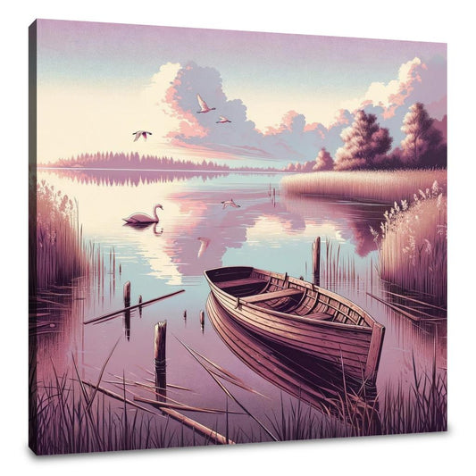 Tranquil Lake Reflections Canvas - Main Image