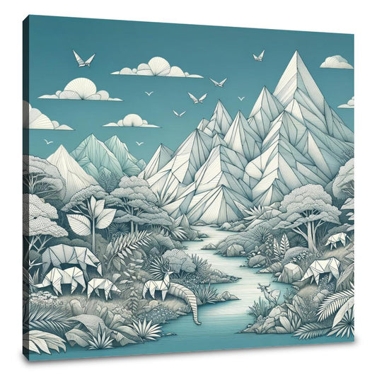 Paper Wilderness Panorama Canvas - Main Image