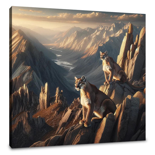 Mountain Lions Canvas - Main Image