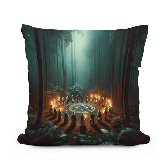Forest Ritual Cotton Cushion - Main Image