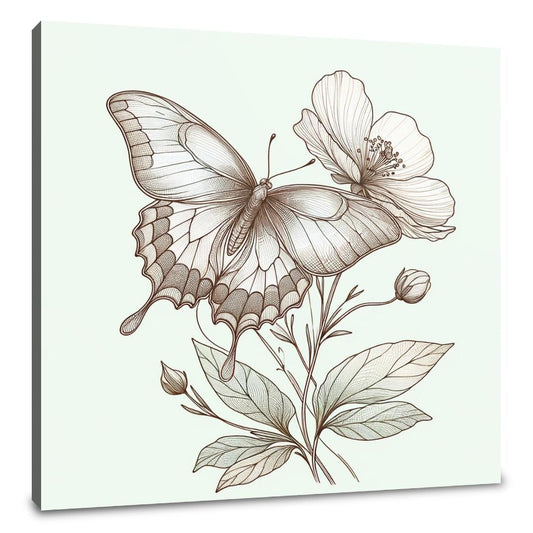 Butterfly Elegance Canvas - Main Image
