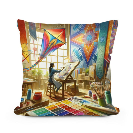 Artisan's Flight Cotton Cushion - Main Image