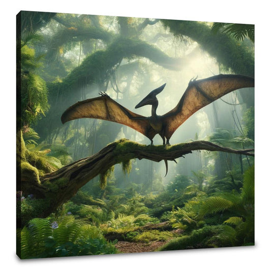 Forest Perch Pterodactyl Canvas - Main Image