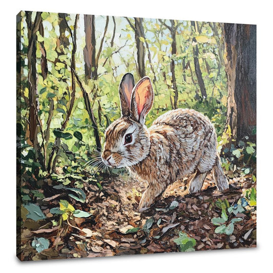 Rabbit's Woodland Canvas - Main Image