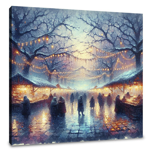 Chilly Evening Festivity Canvas - Main Image