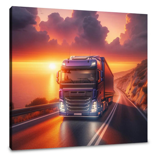 Coastal Sunset Journey Canvas - Main Image