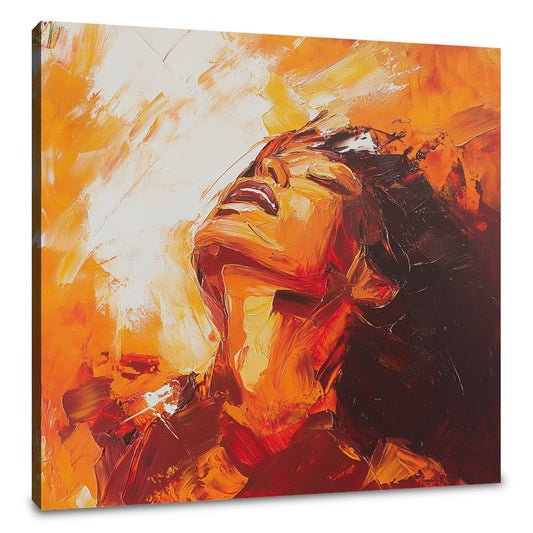 Radiant Maternal Embrace Canvas - Main Image
