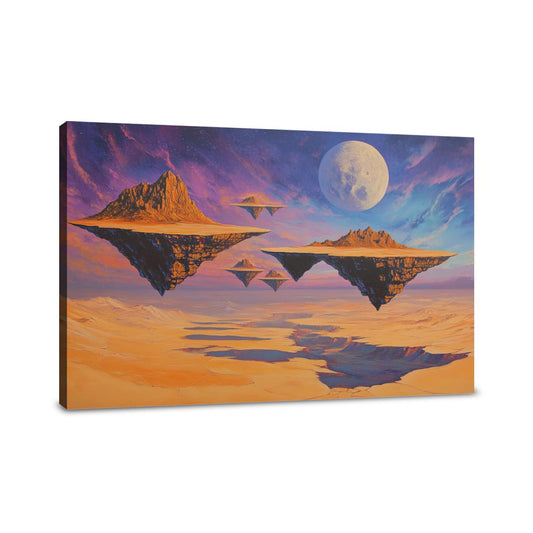 Floating Desert Moon Canvas - Main Image