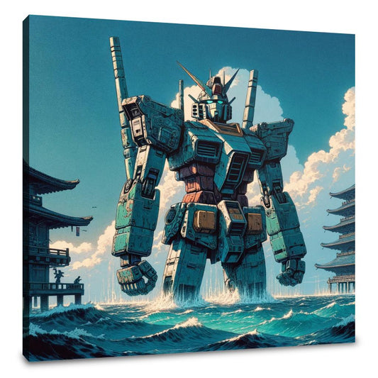 Ocean Mecha Guardian Canvas - Main Image