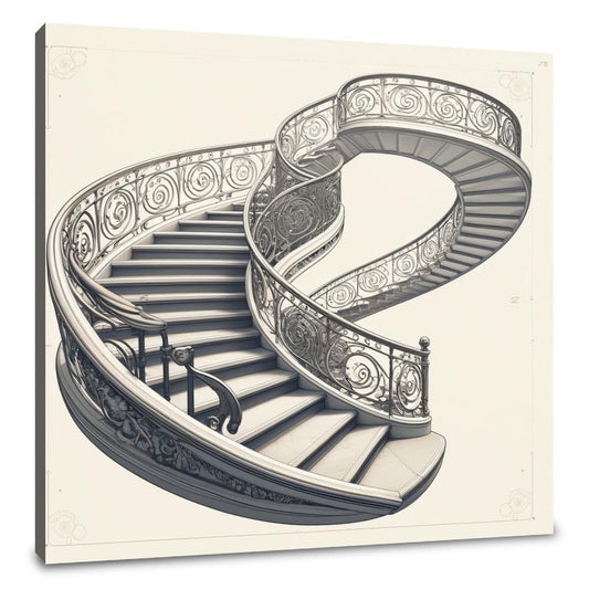 Elegant Spiral Canvas - Main Image