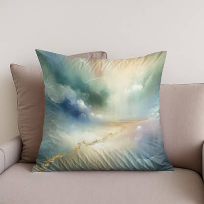 Ethereal Nature's Path Cotton Cushion - Secondary Image