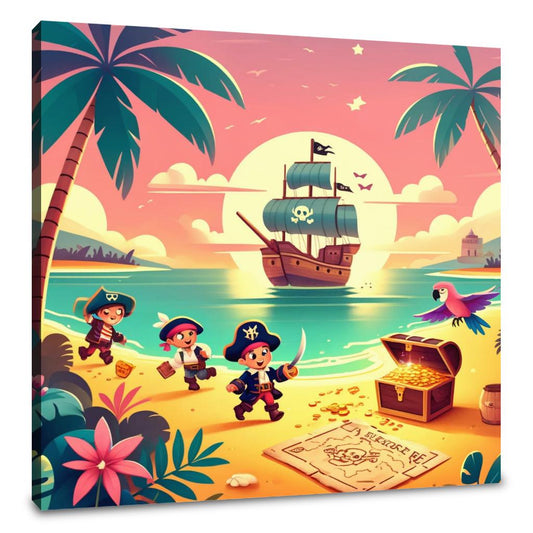 Pirate Treasure Hunt Canvas - Main Image