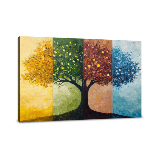 Seasonal Tree Symphony Canvas - Main Image