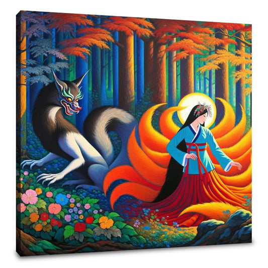Mythical Transformation Gumiho Canvas - Main Image